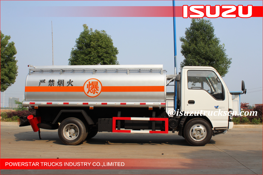 5000L Isuzu NKR55 600P Fuel Oil Tanker trucks diesel tank truck