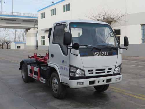 Euro4 Engine ISUZU 4X2 Hook Lift /Roll-off Garbage Truck