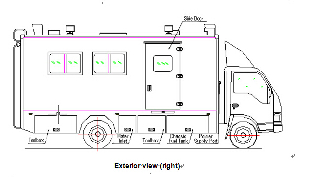 ISUZU emergency mobile kitchen vehicle