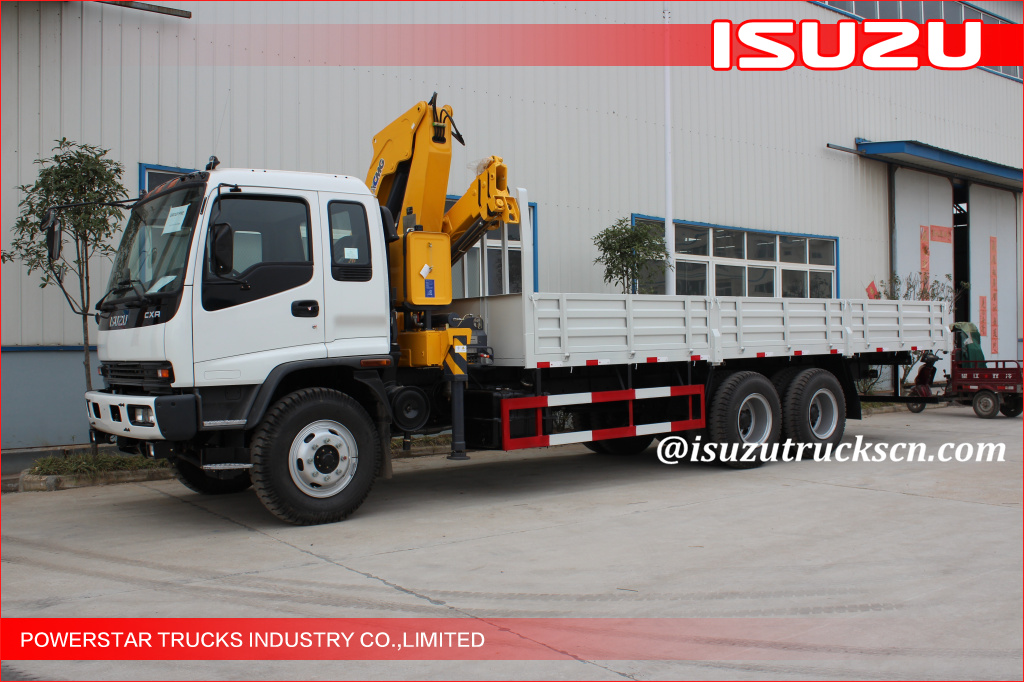 Isuzu 10tons truck crane with Telescopic boom crane SQ10ZK3Q