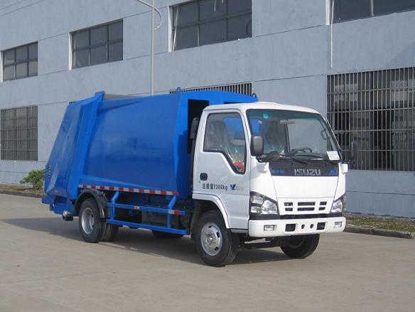 5m3 Isuzu garbage compactor for press garbage