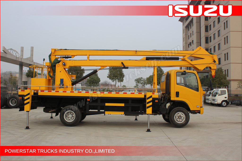 19m ELF Isuzu Aerial work platform truck with working cage