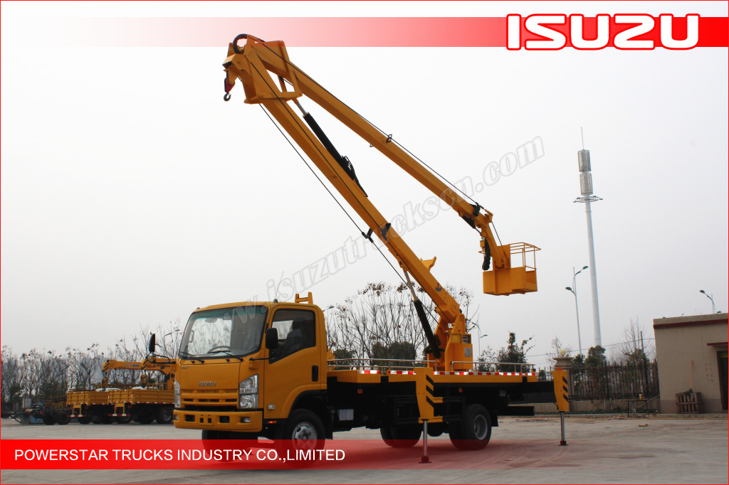 19m ELF Isuzu Aerial work platform truck with working cage