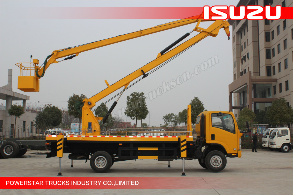 19m ELF Isuzu Aerial work platform truck with working cage