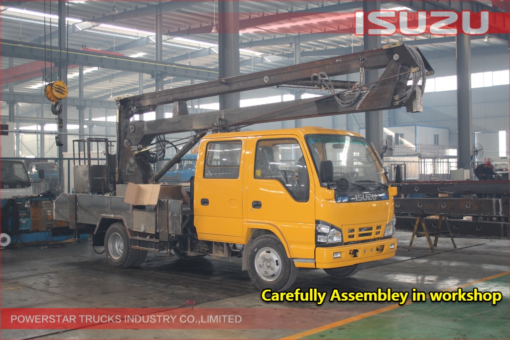 14m ISUZU Aerial work platform truck para sa engineering project