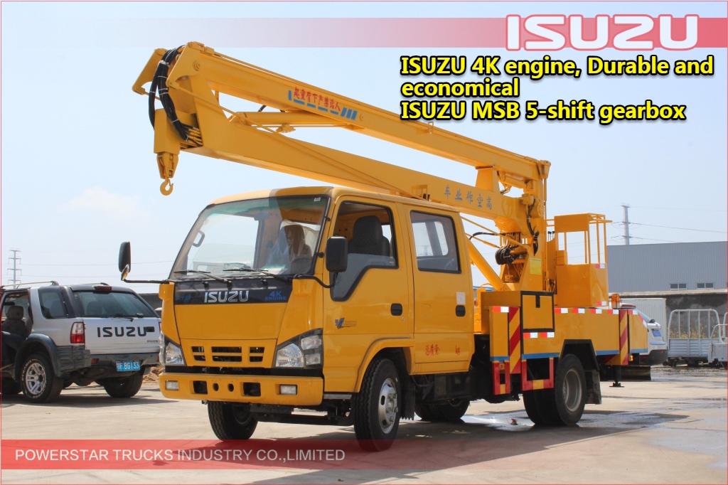 14m ISUZU Aerial work platform truck para sa engineering project