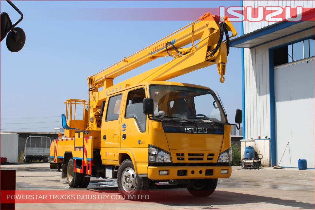 14m ISUZU Aerial work platform truck para sa engineering project