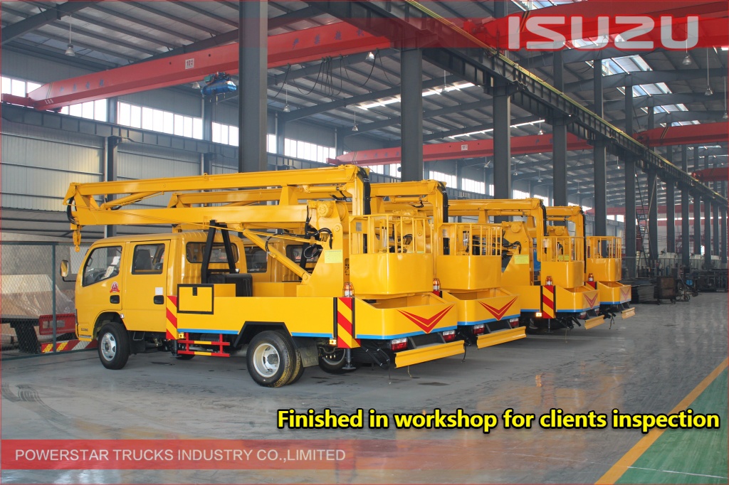 14m ISUZU Aerial work platform truck para sa engineering project