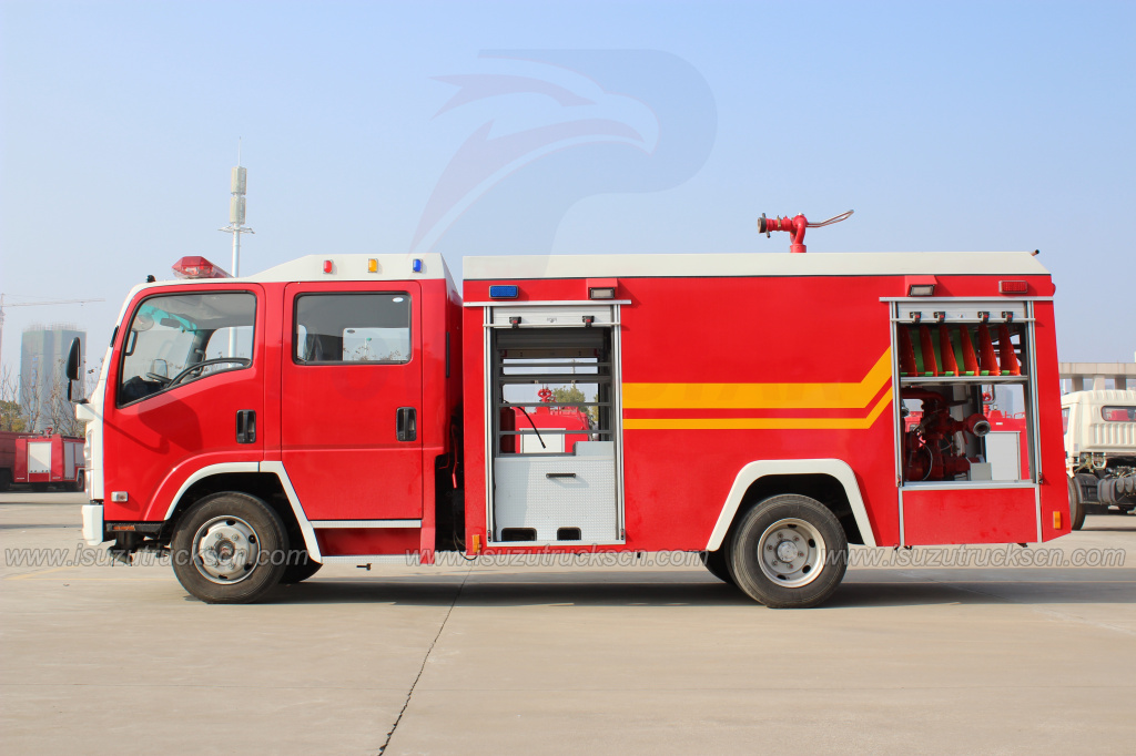 NPR ELF Water Fire Engine Truck to Mongolia