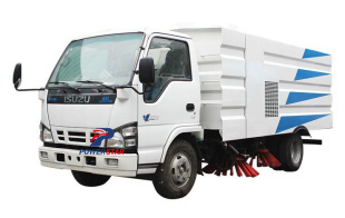 Philippines custom made 5tons street cleaning sweeper truck na Isuzu