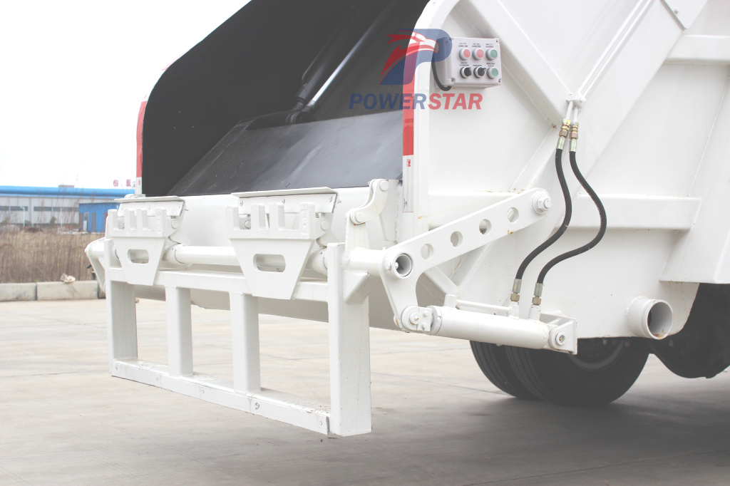 Isuzu refuse compactor garbage trucks with 240L garbage bin hopper