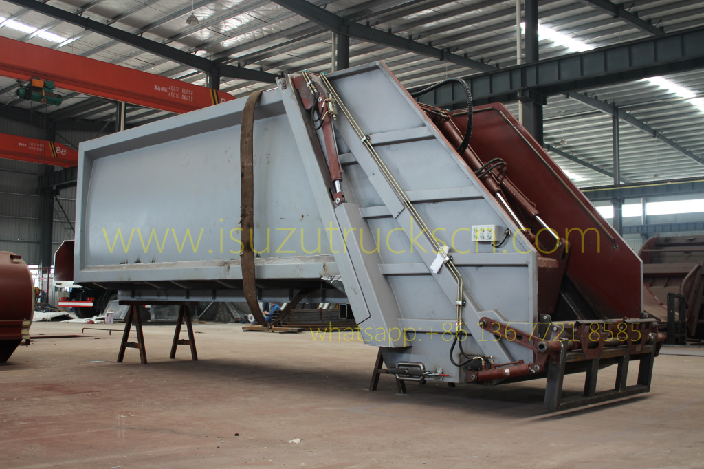 Customer made up structure of Garbage Compactor Truck Body Kit specification and photo