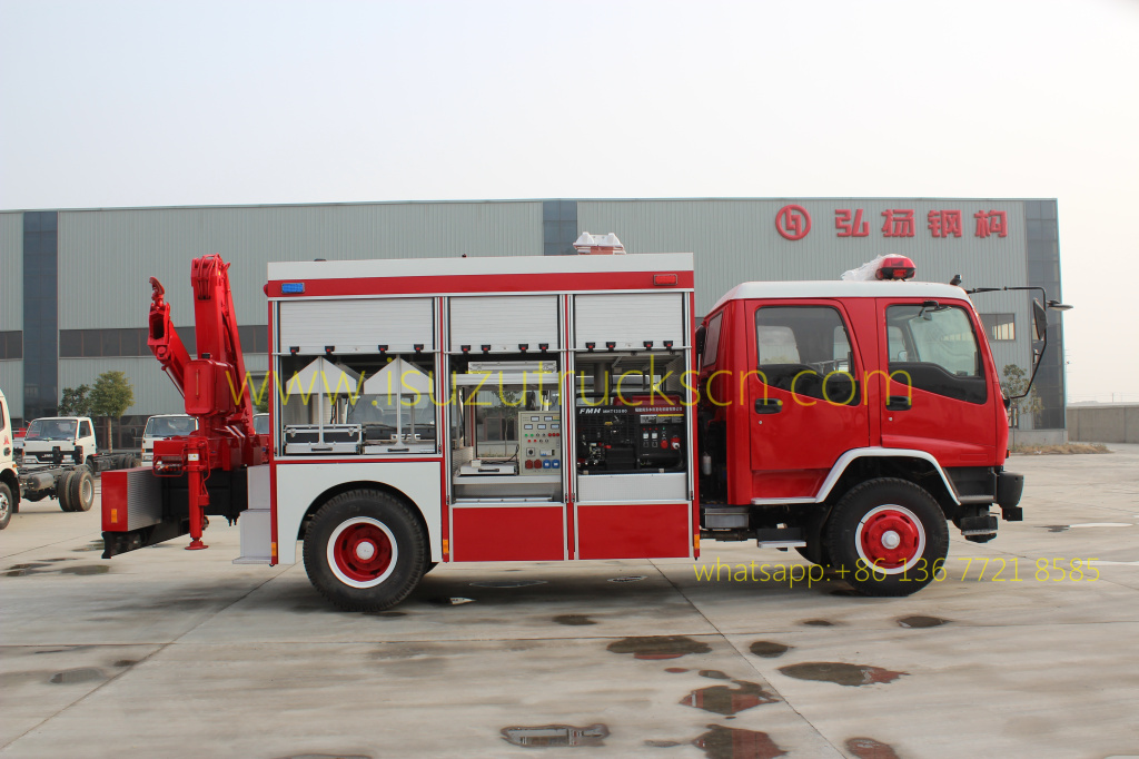 Emergency Rescue Fire Trucks Rescue Tender Truck ISUZU Specifications and pictures