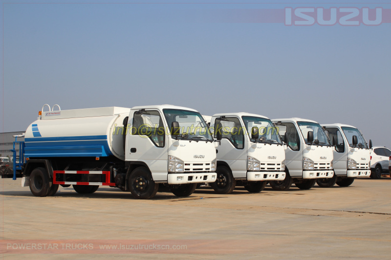 Water Bowsers Isuzu ELF tanker trucks 5,000Liters pictures