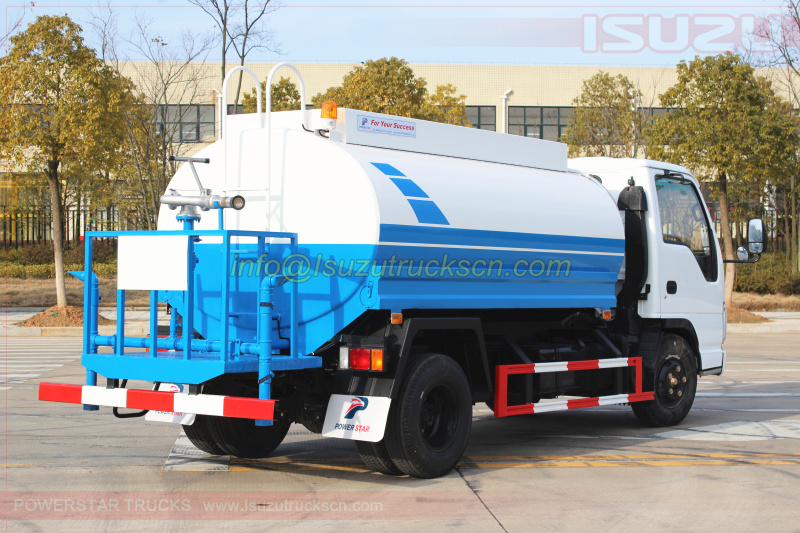 Water Bowsers Isuzu ELF tanker trucks 5,000Liters specification and pictures