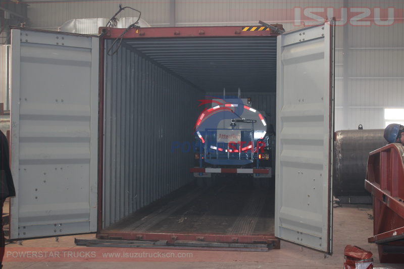 Shipment for Water TRUCKS Isuzu ELF tanker trucks 5,000Liters