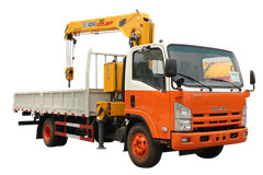 Lorry truck mounted crane Mga Isuzu truck na may crane