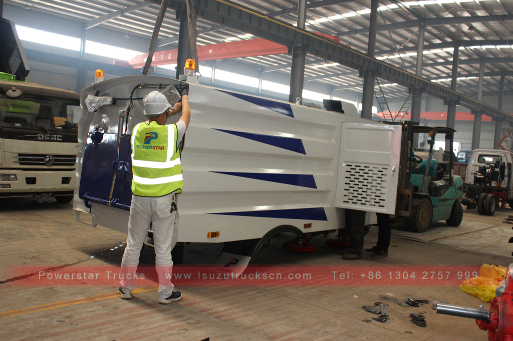 Sweeper kit for road sweeper trucks