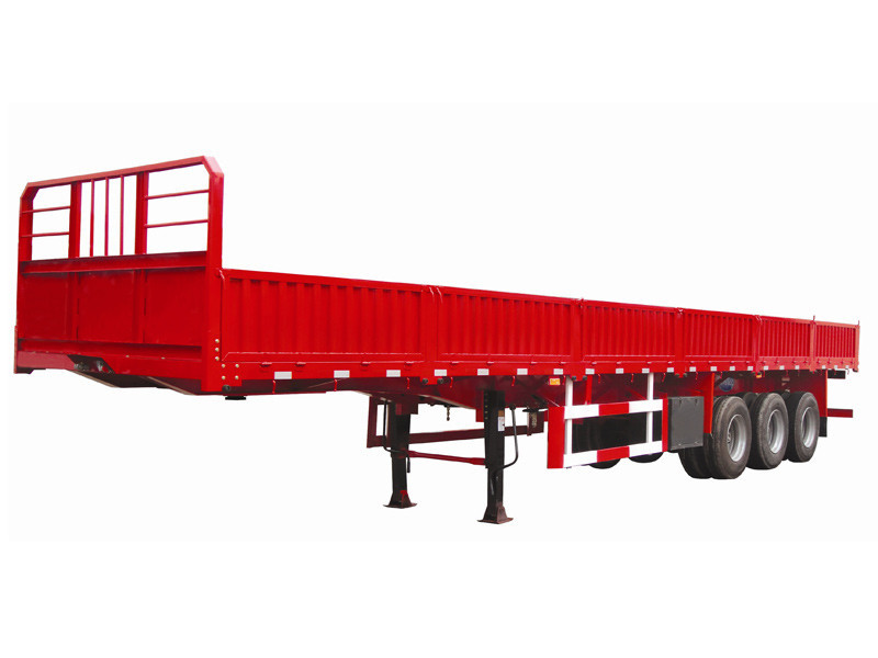 Drop side semi trailer Powerstar brand side wall trailer para sa cargo transport