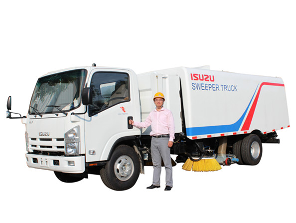 Ang Japan KATO ay nagdisenyo ng Road Sweeper Trucks Isuzu ng powerstar