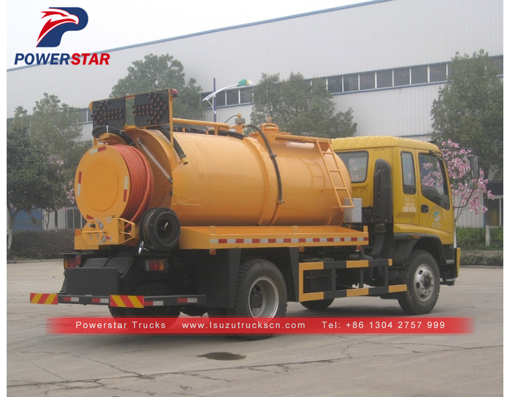 Philippines ISUZU High Pressure Sewer Jetting at Flushing Truck