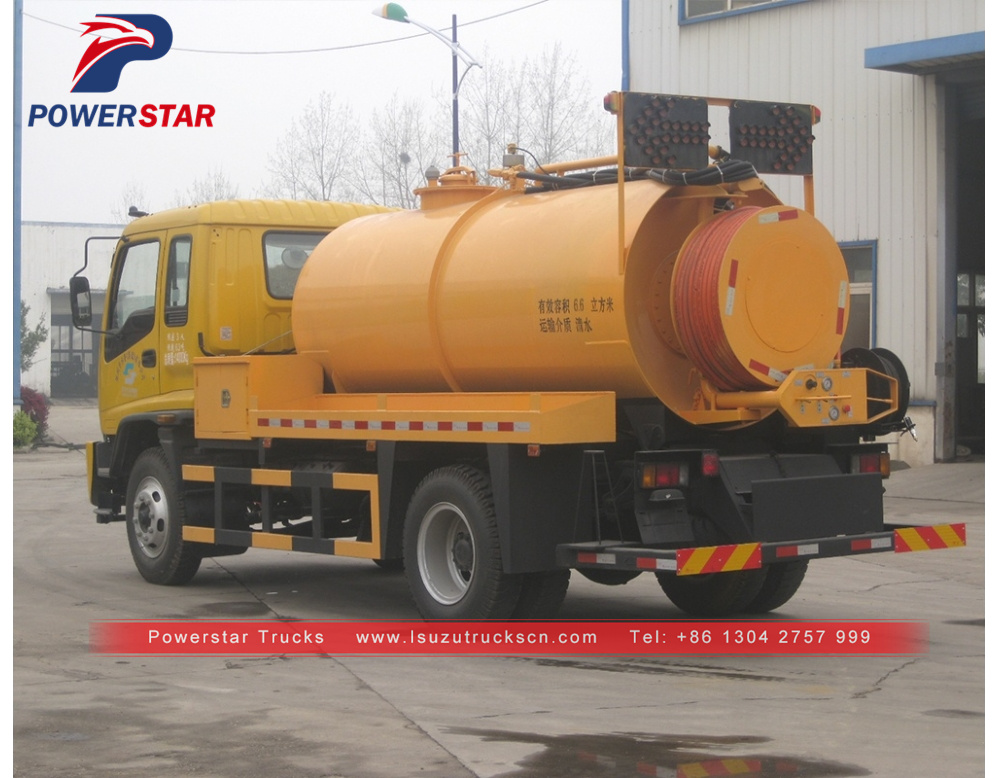 Philippines ISUZU High Pressure Sewer Jetting at Flushing Truck