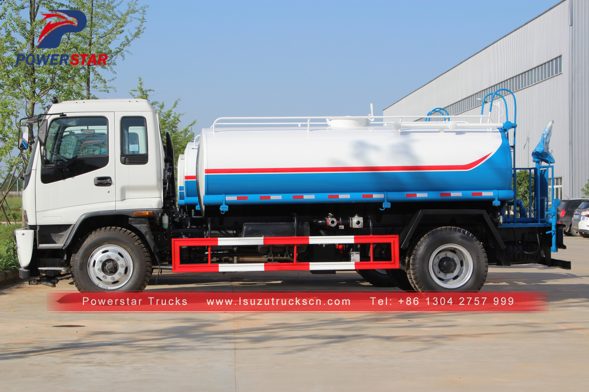 Pilipinas 12cbm FTR FVR water sray truck Isuzu water transport tanker lorry na ibinebenta