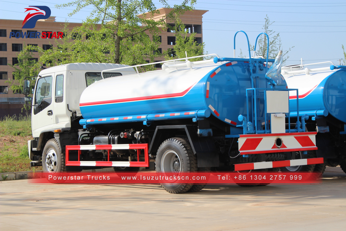 Pilipinas 12cbm FTR FVR water sray truck Isuzu water transport tanker lorry na ibinebenta