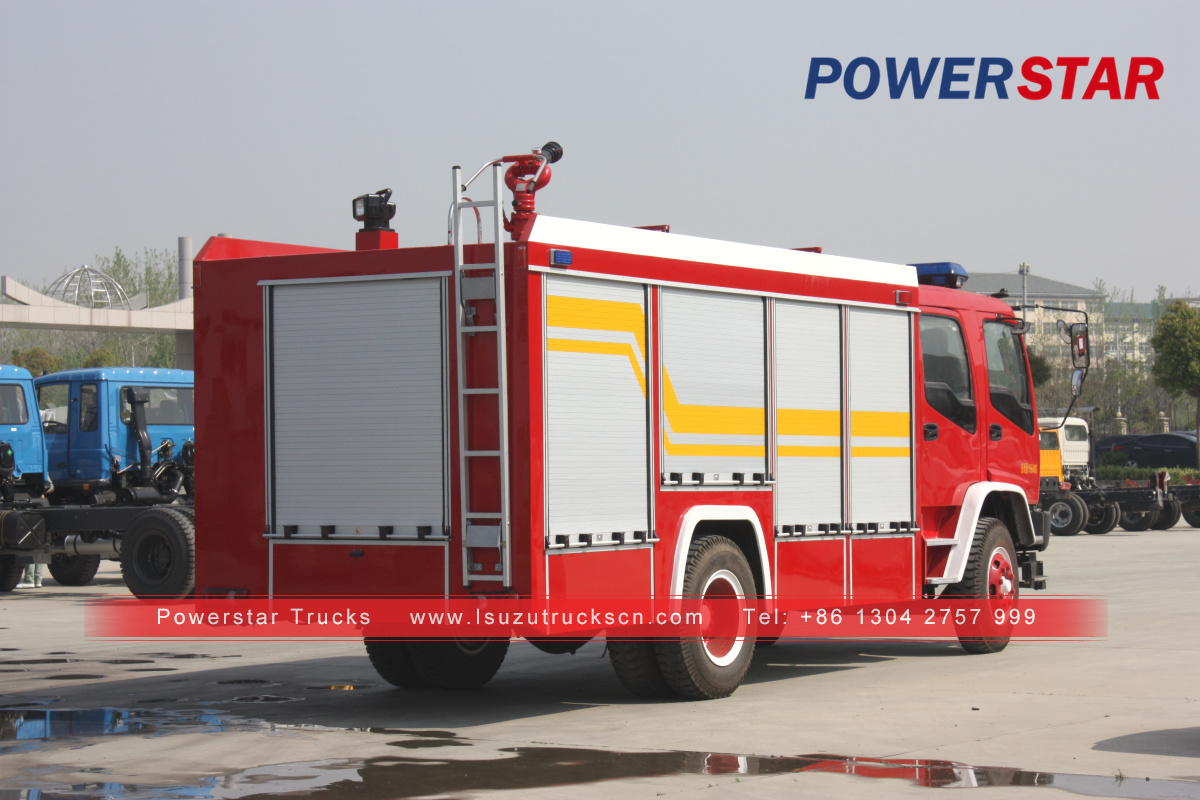 Uganda market Emergency Response Fire Vehicles Isuzu for sale