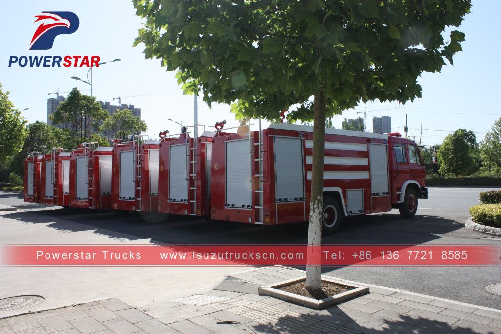 Cambodia FTR FVR Emergency Response Fire Vehicles Isuzu Water foam Mga trak na panlaban sa sunog para sa pagbebenta