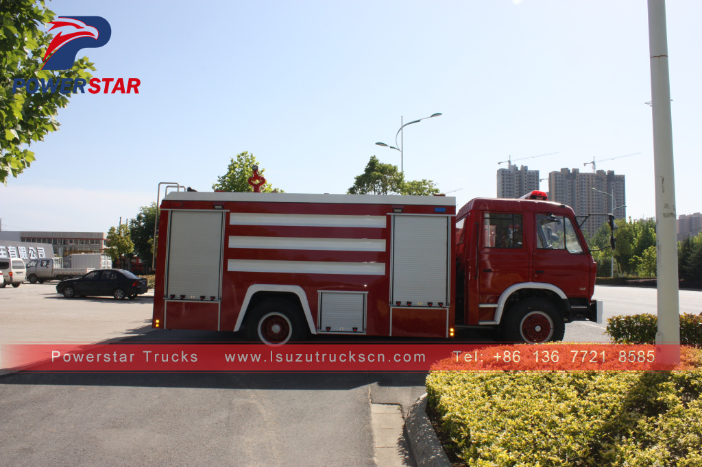 Cambodia FTR FVR Emergency Response Fire Vehicles Isuzu Water foam Mga trak na panlaban sa sunog para sa pagbebenta