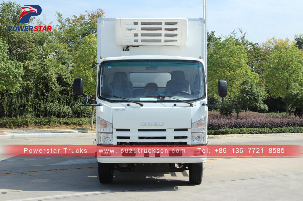 French Polynesia Isuzu food truck refrigerator freezer refrigerator van trak para sa karne at isda para sa pagbebenta