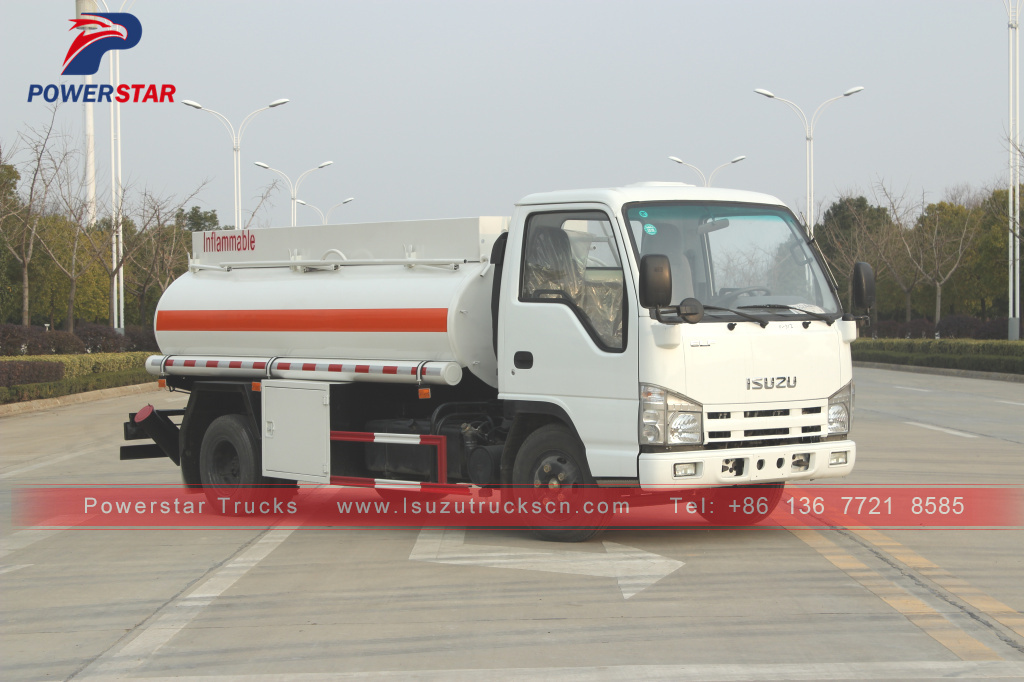 Presyo ng Myanmar ISUZU Oil Truck/5CBM Fuel Tank Truck/4*2 Tanker Lorry For Sale