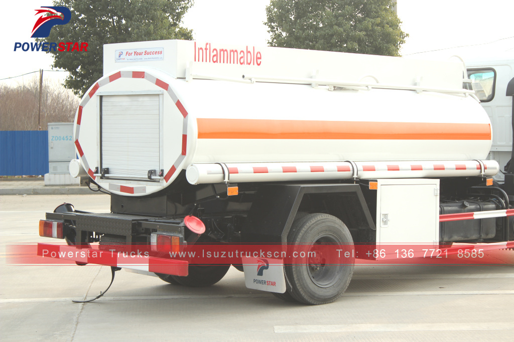 Presyo ng Myanmar ISUZU Oil Truck/5CBM Fuel Tank Truck/4*2 Tanker Lorry For Sale