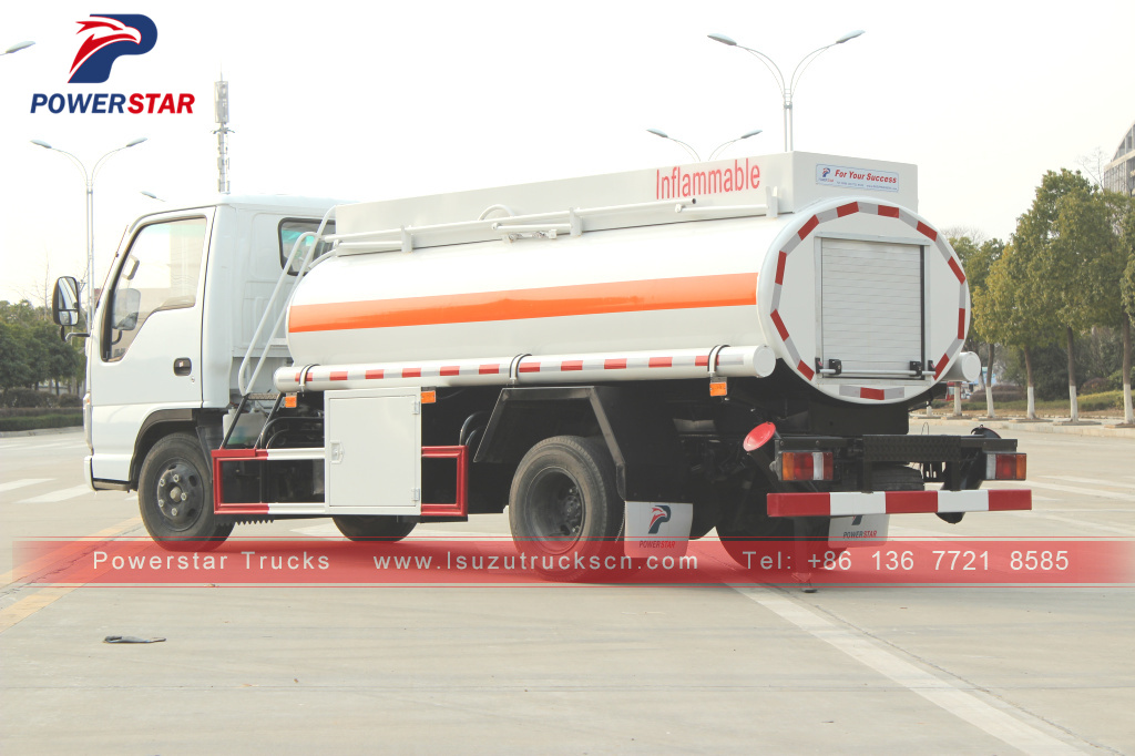 Presyo ng Myanmar ISUZU Oil Truck/5CBM Fuel Tank Truck/4*2 Tanker Lorry For Sale