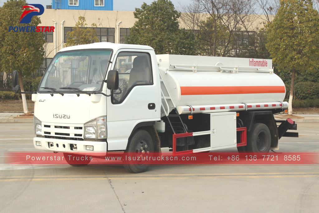 Presyo ng Myanmar ISUZU Oil Truck/5CBM Fuel Tank Truck/4*2 Tanker Lorry For Sale