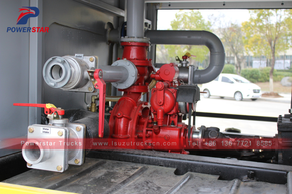 ISUZU FVZ road sprinkler water tank fire truck 14000L water bowser truck para sa pagbebenta