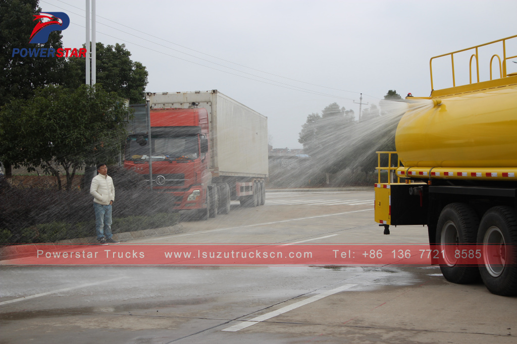 ISUZU FVZ road sprinkler water tank fire truck 14000L water bowser truck para sa pagbebenta