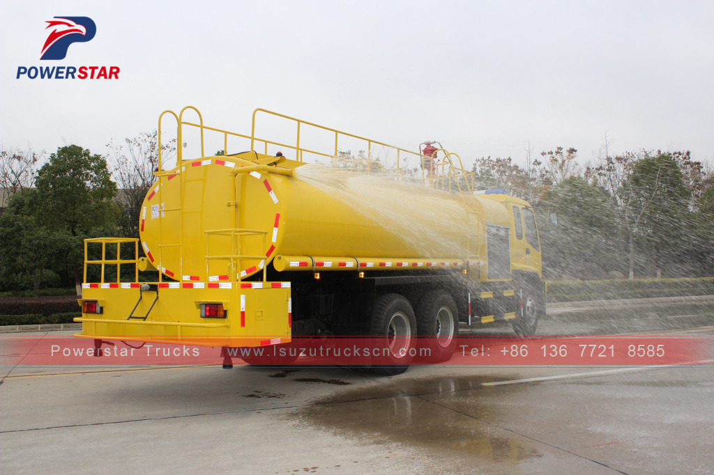 ISUZU FVZ road sprinkler water tank fire truck 14000L water bowser truck para sa pagbebenta