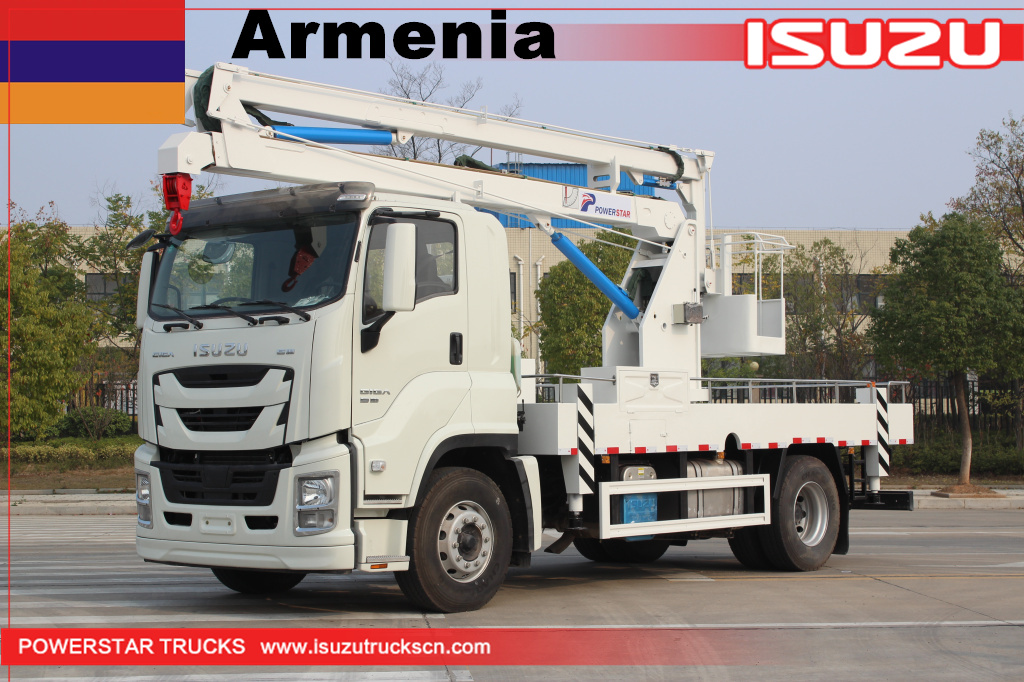 ISUZU GIGA Manlifter Truck with Basket Crane