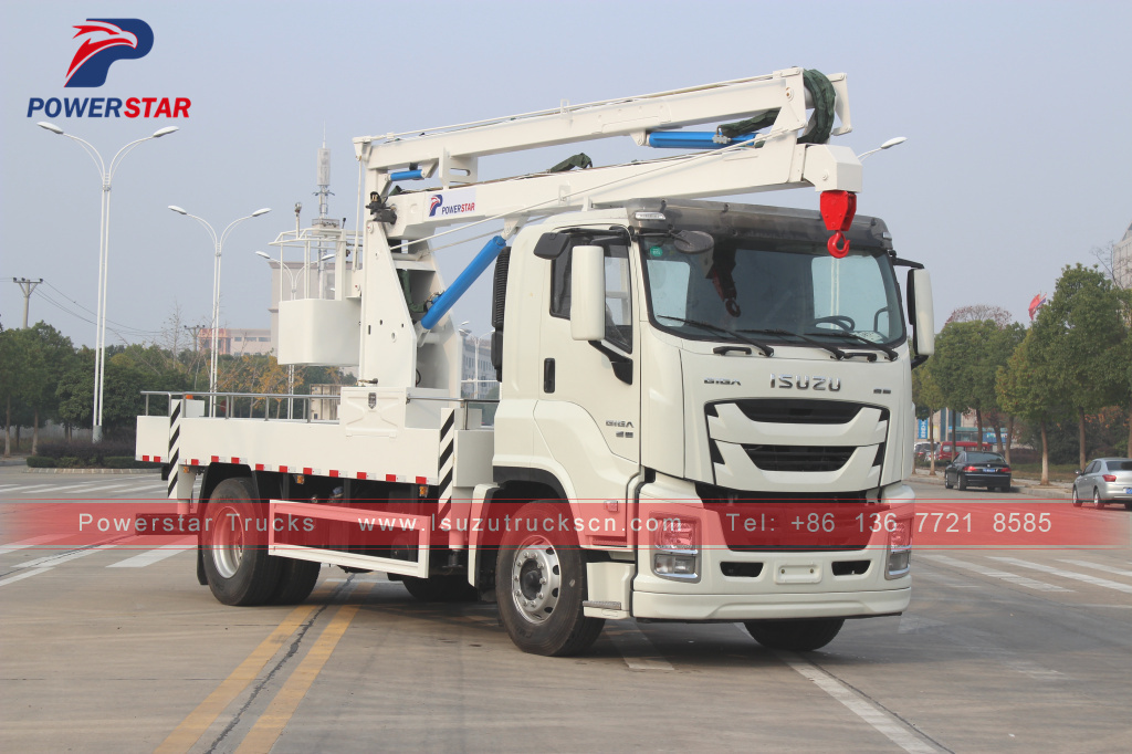 Japan ISUZU GIGA 16m 18m 20m Aerial Manlift Work Platform Trucks for sale