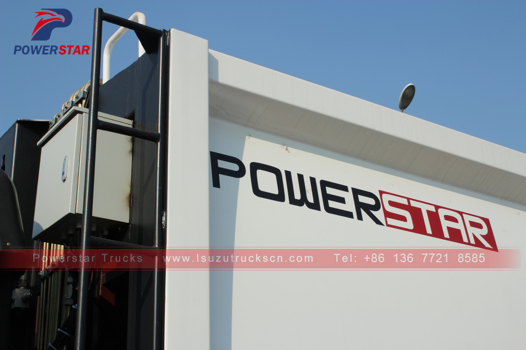 Powerstar ISUZU FVR Isuzu Garbage Vehicle Waste management Garbage Compactor Truck for philippines 