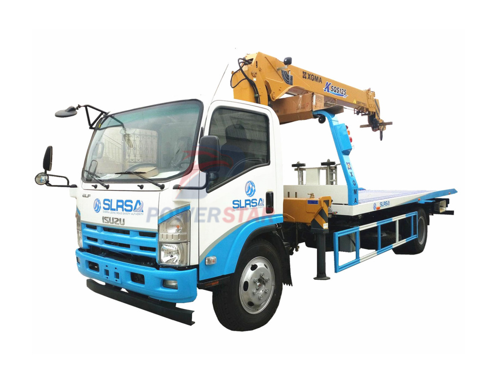 Isuzu Recovery wrecker na may Crane