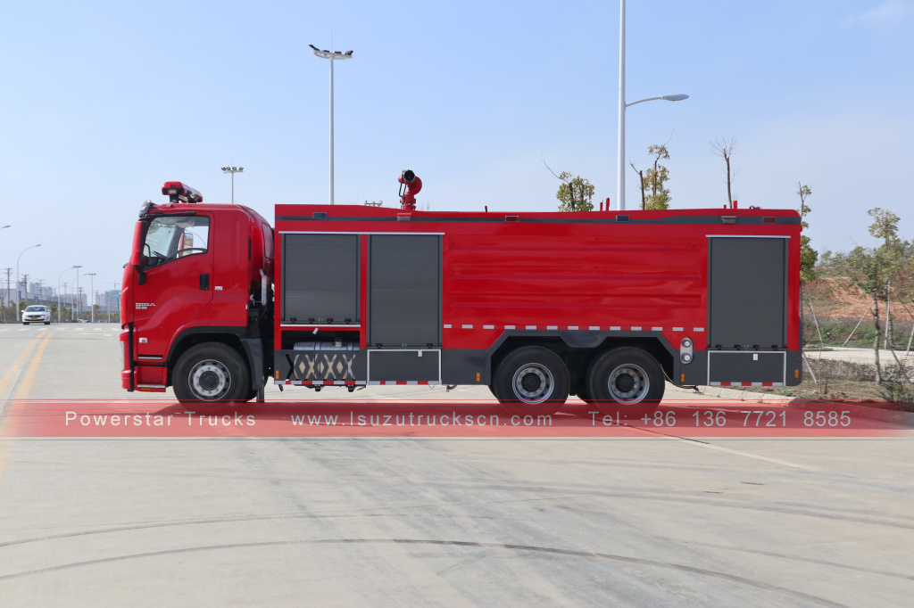 Afghanistan ISUZU GIGA Dry powder water at foam fire fighting truck