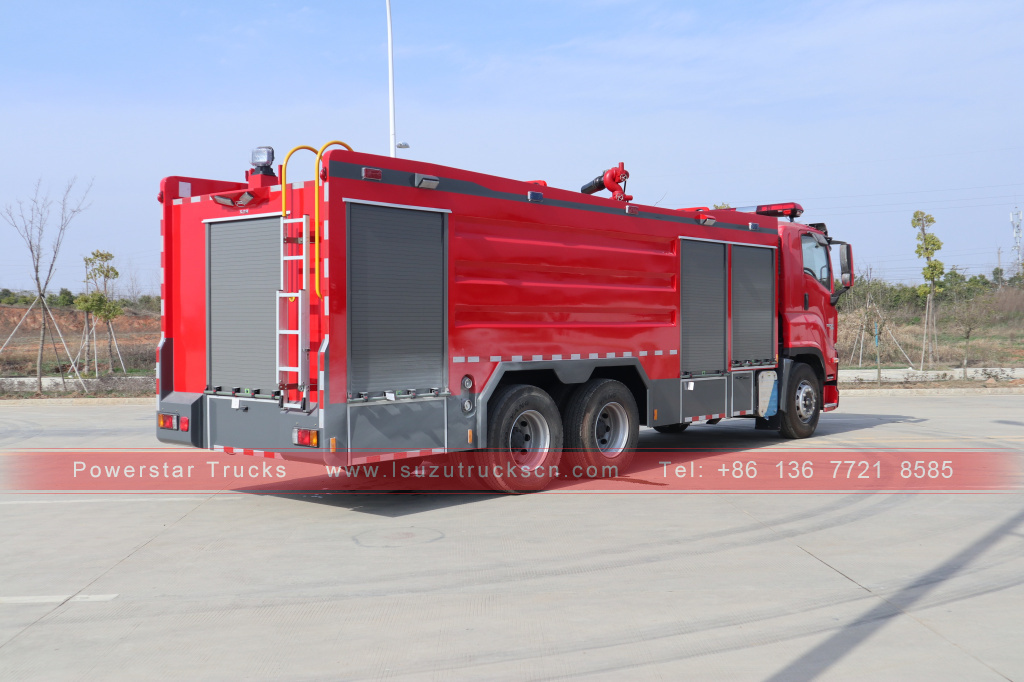 Afghanistan ISUZU GIGA Dry powder water at foam fire fighting truck