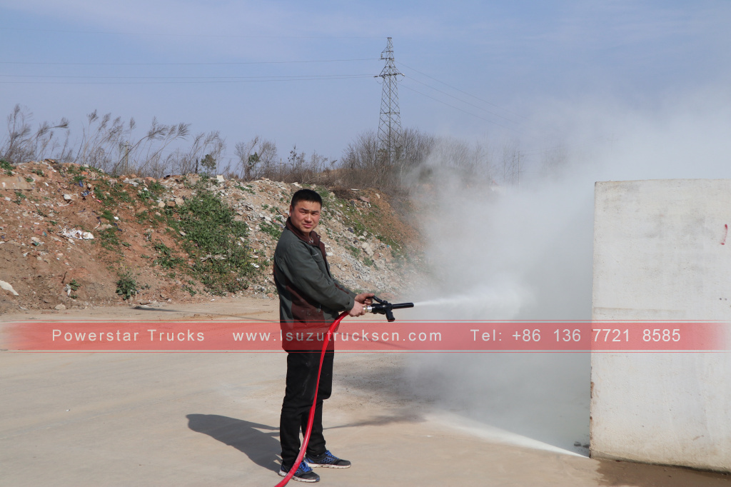 Afghanistan ISUZU GIGA Dry powder water at foam fire fighting truck