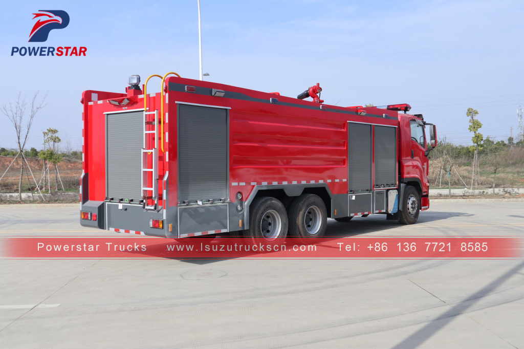 Japan ISUZU GIGA Firefighting Water FoamDry Powder Monitor Fire Truck for sale