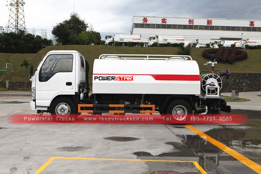 Pilipinas Bagong-bagong ISUZU ELF 4,000L Water Tank Sprinkler Trucks na ibinebenta