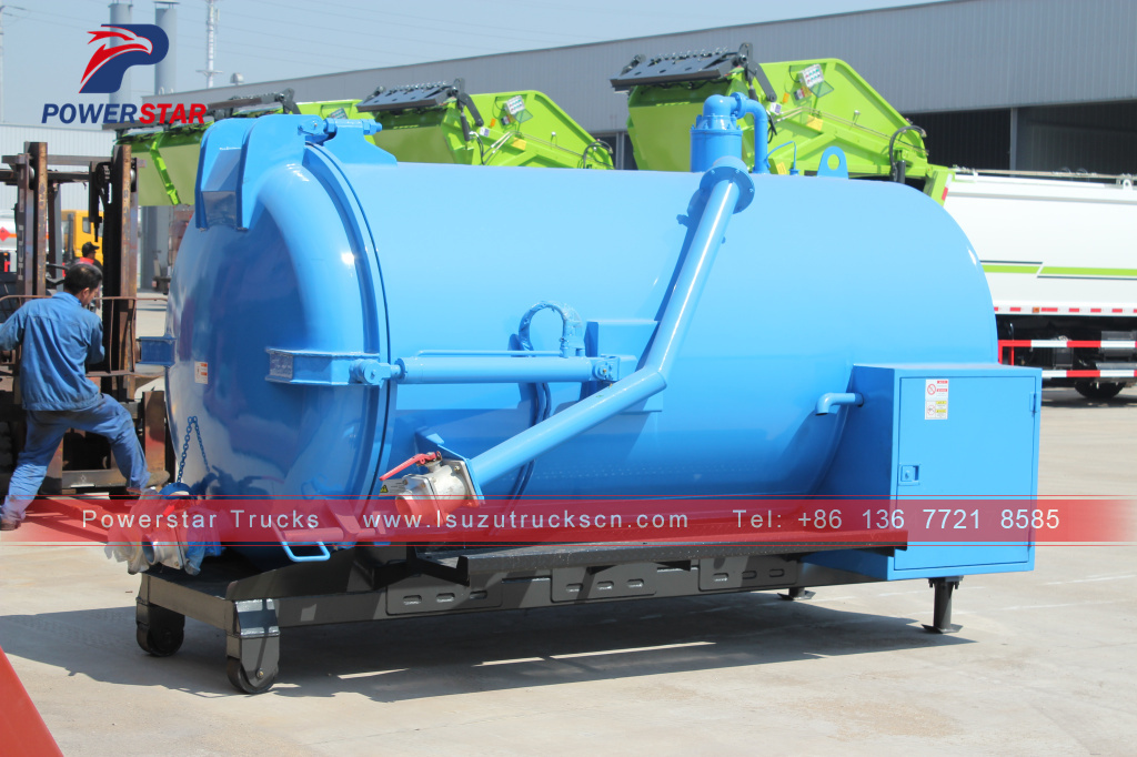 philippines Isuzu Vacuum Sewage suction truck up structure for sale