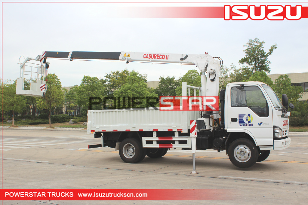 Japan ISUZU Manlifter truck basket crane vehicle for sale